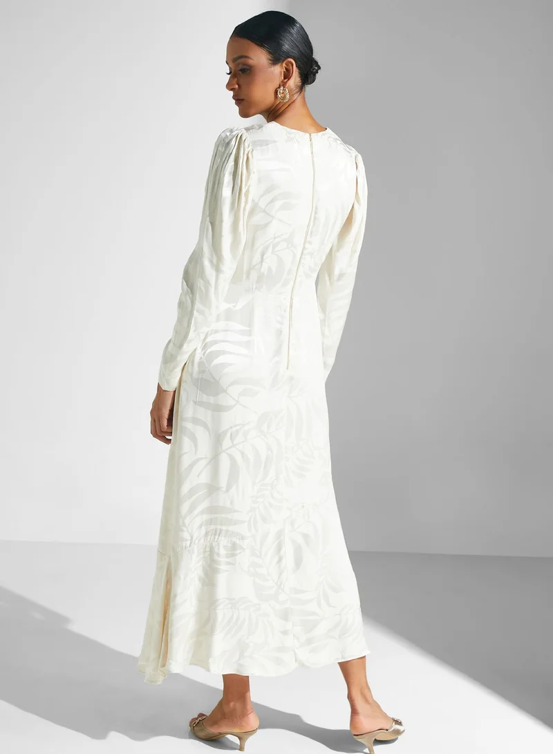 Closet London Floral Jacquard Dress
