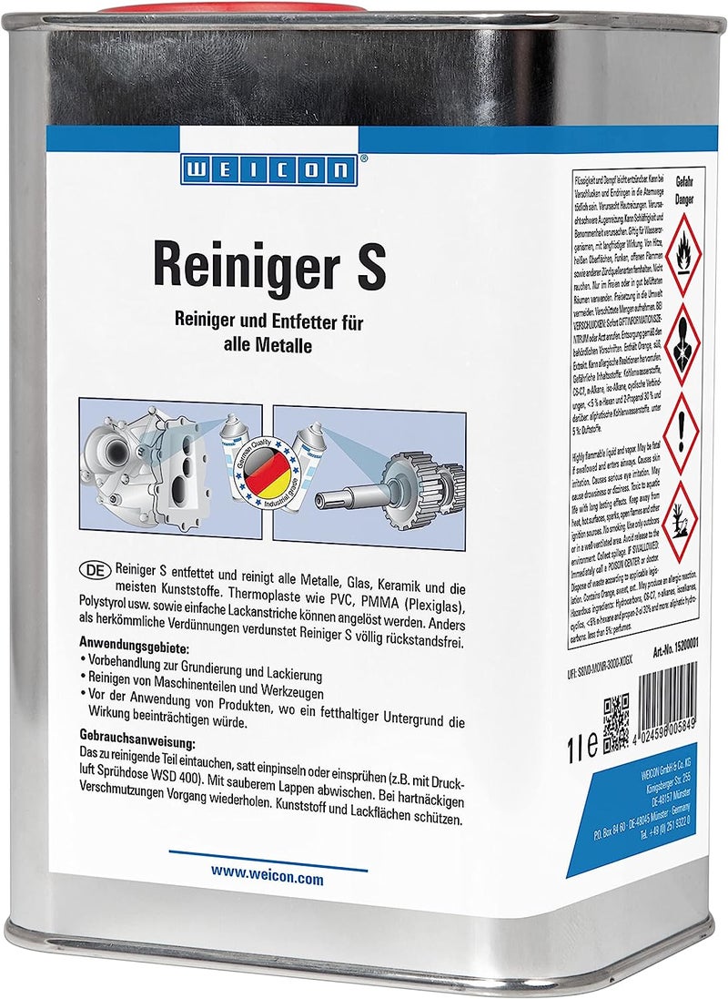 وايكون منظف ويكون س 1 لتر مزيل الشحوم للمعادن والزجاج والسيراميك والبلاستيك - Image 1