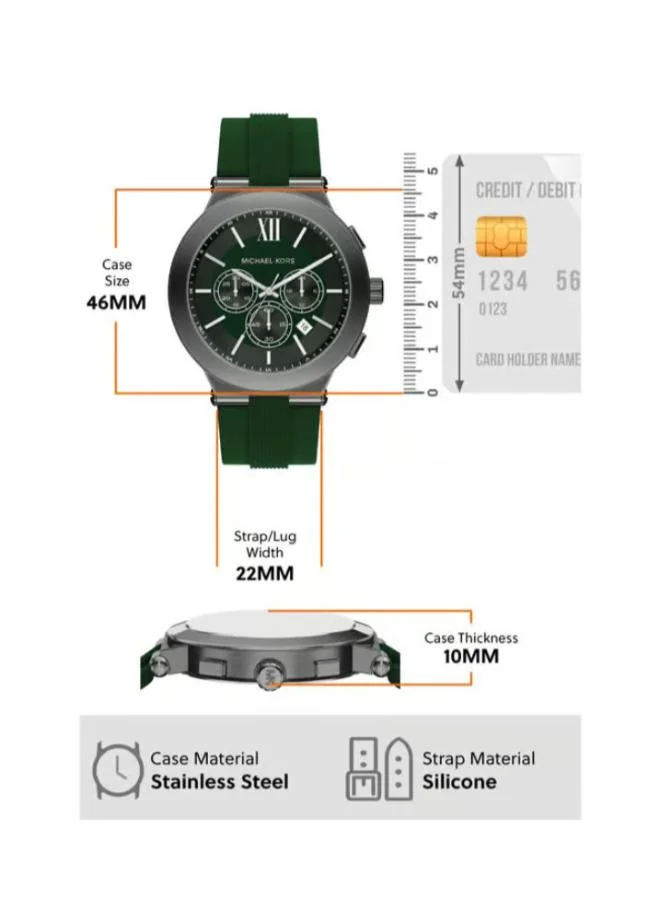 Michael Kors  MK9255 Analog Watch with Stainless Steel Case and Plastic Strap for Men | Best Price UAE