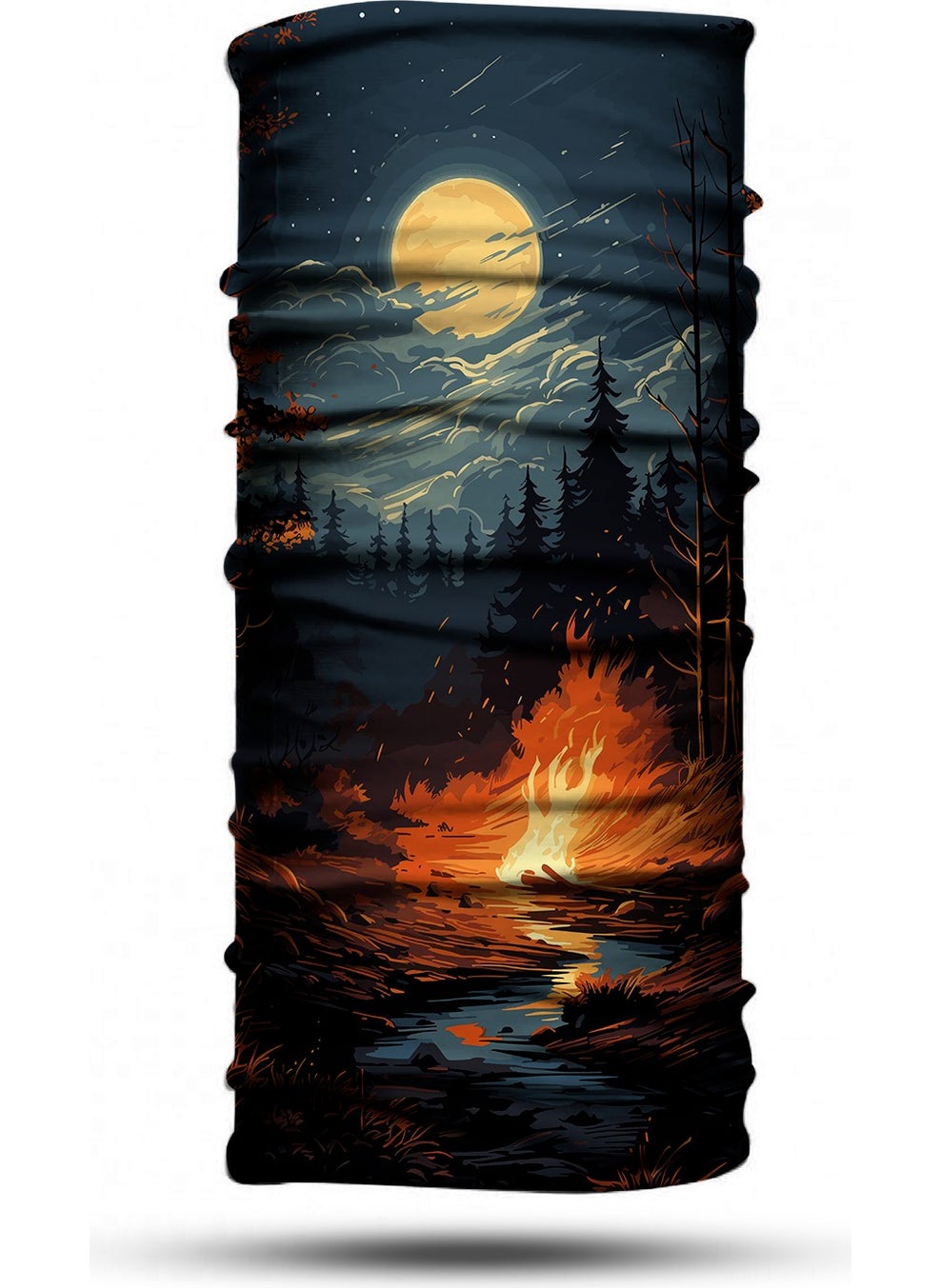 ATE Fire Camp Patterned Buff Neck Collar  - Image 1