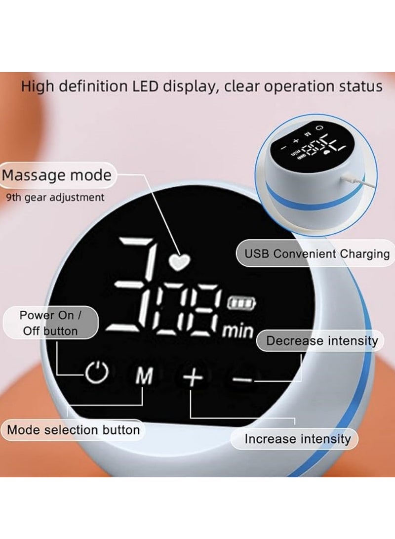 NIBEMINENT Electric Breast Pump, Portable Breastfeeding Pump (with 2 Modes 9 Levels) BPA Free, with 180ML Bottles and Nipp,Rechargeable Milk Extractor for Home and Travel（Blue）  - Image 2