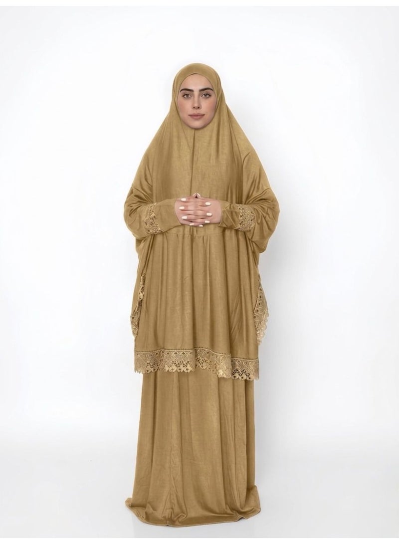 ملابس صلاة -طقم صلاة نسائي قطن