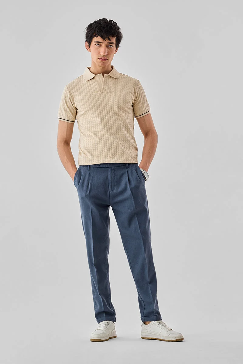 SNITCH Slim Fit 100% Cotton Twill Trousers