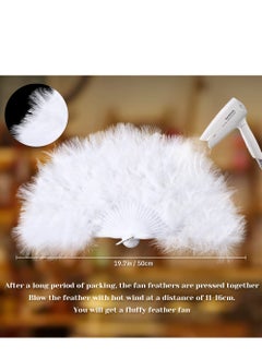 SYOSI 1920s Flapper Costume Accessories Set, Gatsby Costume Accessories Set for Women 20s Headpiece Earrings Gloves Holder Pearl Necklace and Feather Fan  - Image 4