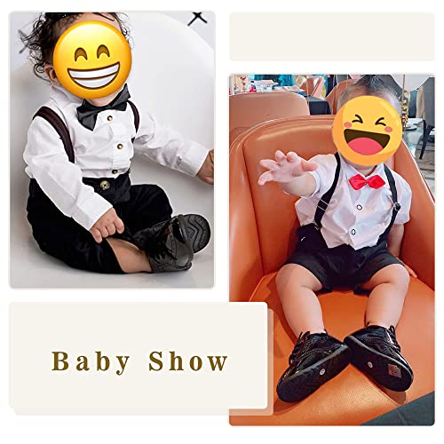 Meckior Infant Baby Boys Girls Classic PU Leather Wedding Loafers Brogue Toddler Oxford Dress Shoes First Steps Walking Flat Lazy Crib Shoe - Image 3