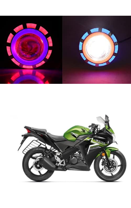XZRTZ Dual Aperture Hi/Low Beam LED Projector Headlight For Motorcycle Angel Eyes Devil Eyes Halo Compatible With H-onda CBR 150R - Image 4