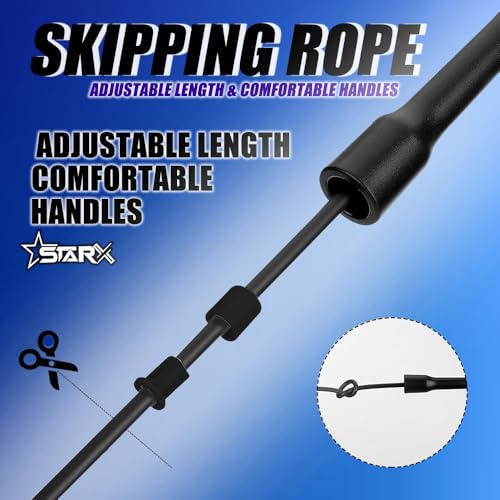 Star X StarX Altra Speed Skipping Rope 9ft, Polyvinyl Chlorine (PVC), BLACK - Image 3