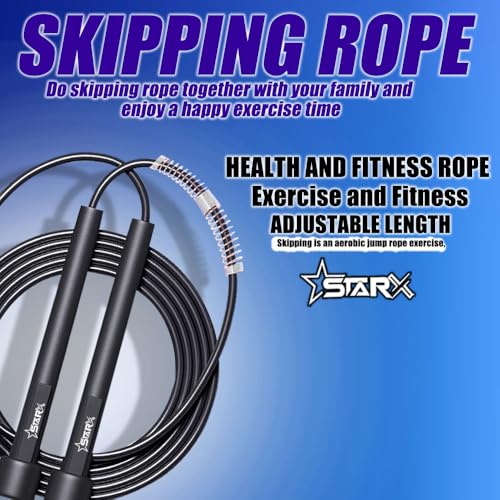 Star X StarX Altra Speed Skipping Rope 9ft, Polyvinyl Chlorine (PVC), BLACK - Image 4