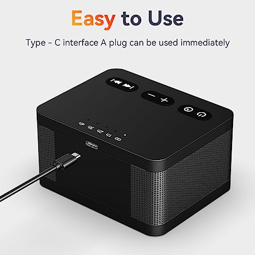 DailyBody Sound Machine White Noise Machine with 30 Natural Soothing Sounds 36 Levels Volume 5 Timers Memory Function Effectively Blocks Noise Ideal Sleep Machine Brown Noise for Baby Kids Adults Home (Black) - Image 4