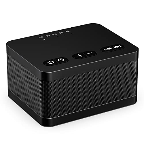 DailyBody Sound Machine White Noise Machine with 30 Natural Soothing Sounds 36 Levels Volume 5 Timers Memory Function Effectively Blocks Noise Ideal Sleep Machine Brown Noise for Baby Kids Adults Home (Black) - Image 1