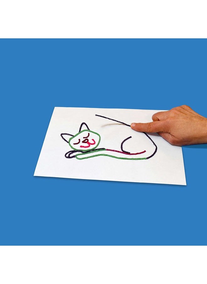 WikkiStix - Wikki Stix for Doodlers - Kid's Travel Essential: Portable Creativity On-The-Go! Pack of 24 Wikki Stix in Neon and Primary Colors. Made in USA ! 3 & Up. - Image 1