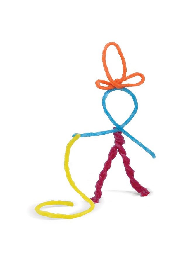 WikkiStix - Wikki Stix for Doodlers - Kid's Travel Essential: Portable Creativity On-The-Go! Pack of 24 Wikki Stix in Neon and Primary Colors. Made in USA ! 3 & Up. - Image 1