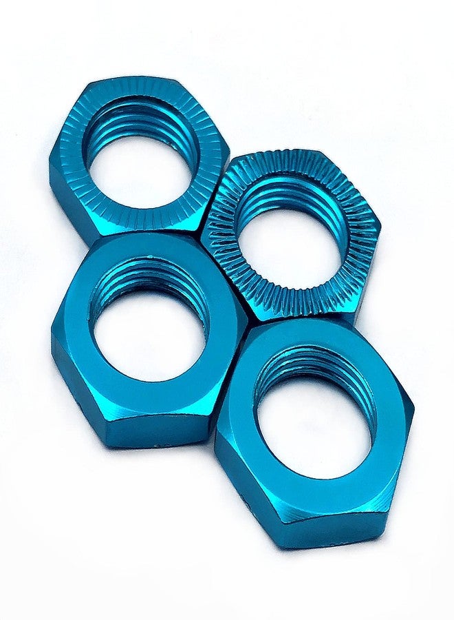FainWan 4Pcs 12mm to 17mm Wheel Hex Hub Adapter Conversion Extension for 1/10 RC Car Upgrade 1/8 Tires/Off-Road/Short Card/Big Foot tire(Blue) - Image 4