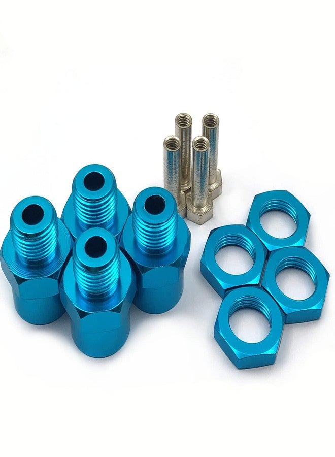 FainWan 4Pcs 12mm to 17mm Wheel Hex Hub Adapter Conversion Extension for 1/10 RC Car Upgrade 1/8 Tires/Off-Road/Short Card/Big Foot tire(Blue) - Image 1