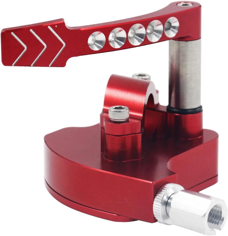 LVOUP 7/8 Billet Throttle Thumb Assembly - Red - Image 1
