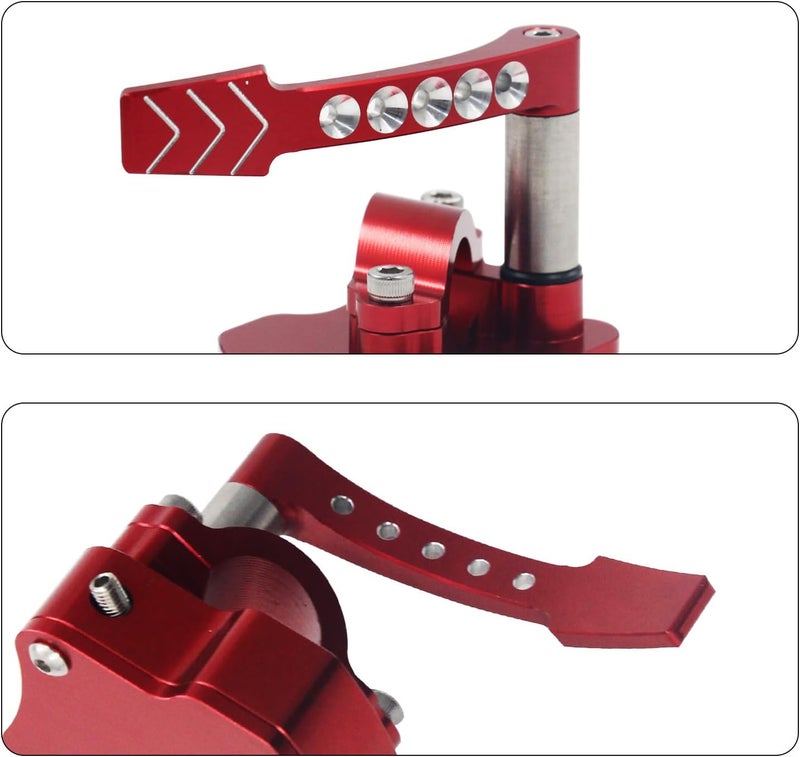 LVOUP 7/8 Billet Throttle Thumb Assembly - Red - Image 5