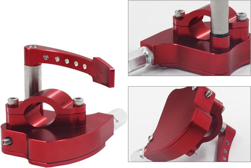 LVOUP 7/8 Billet Throttle Thumb Assembly - Red - Image 4