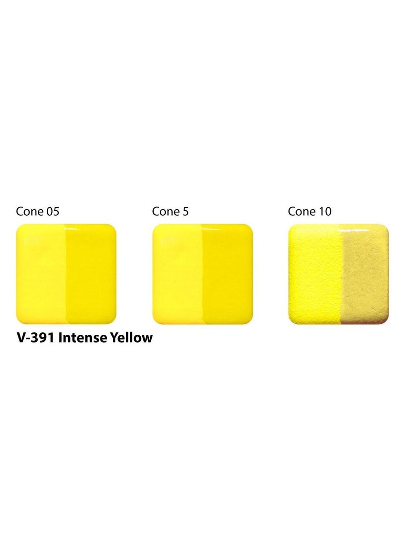 Amaco - Amaco Velvet Underglaze V-391 Intense Yellow Underglaze for Pottery and Ceramic 1 Pint - Image 1