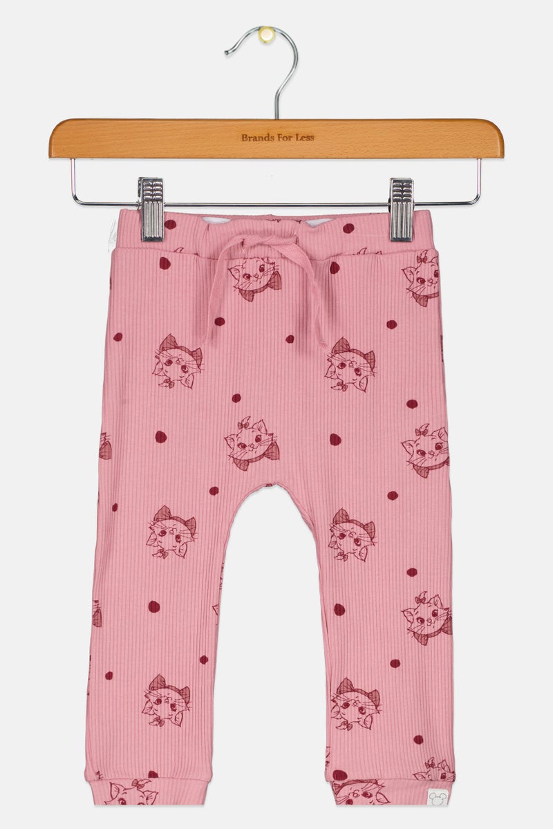 NAME IT Toddlers Girl Graphic Print Shorts, Pink - Image 1
