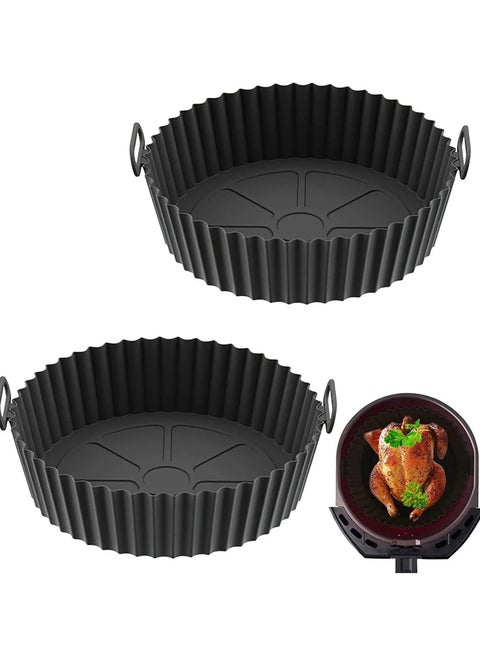 بطانة سيليكون قابل لإعادة الاستخدام لقدر القلي الهوائي، بطانة سيليكون عضوية لقدر القلي الهوائي، اكسسوارات قدر القلي الهوائي، بديل لحصيرة الخبز ذات الاستخدام لمرة واحدة في المطبخ.