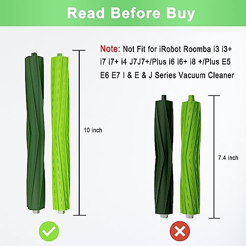 Rjnlsc 9 Pack Roomba s9 Replacement Parts Compatible for iRobot Roomba s9+ (9550) S9 (9150) Robot Vacuum Cleaner, 1 Set Rubber Brush,4 Filters,4 Side Brushes - Image 3