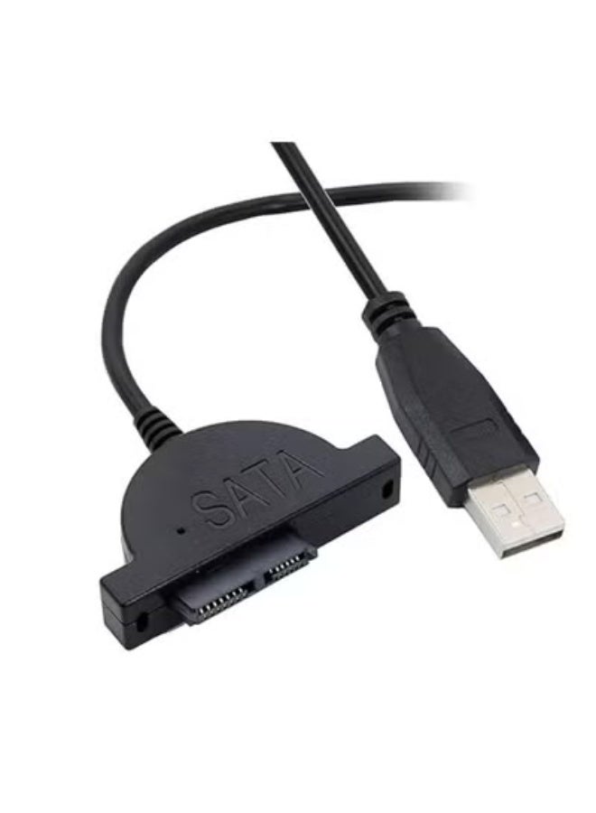 USB 2.0 to Mini SATA II 7+6 13Pin Adapter Cable – Practical & Easy-Use Slimline Drive Converter for Daily Use - Image 1