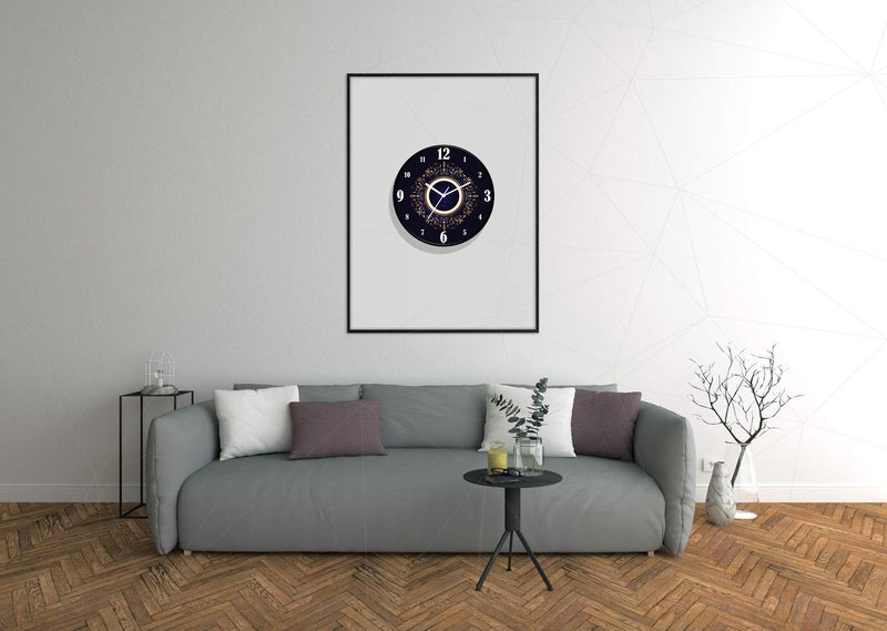 IIK COLLECTION 12-inch Designer Plastic Analogue Round WallClock for Home, Kitchen, Living Room, Bedroom, Office (30 cm x 30 cm x 6 cm) - Image 3