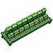 Electronics-Salon DIN Rail Mount Pluggable 8x3 Position 10A / 300V Screw Terminal Block Distribution Module. (Side Wire - Image 2
