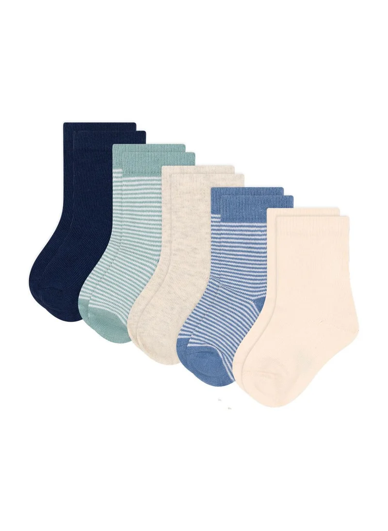 Petit Bateau Babies' pinstripe cotton socks - 5-Pack