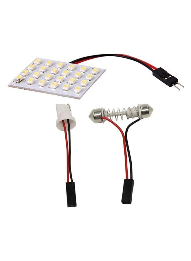 Generic LED Panel Car Reading Map Lamp With Adapter 