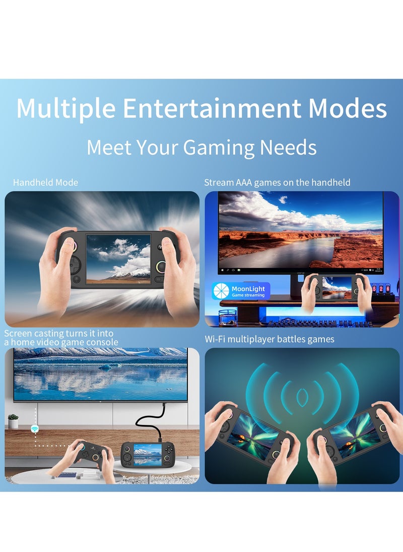 ANBERNIC  - ANBERNIC RG406H Handheld Game Console Unisoc T820 Android 13 5000 mAh 4-inch IPS screen Large-angle 3D Hall Joystick Hall Rigger 5G WIFI Bluetooth Retro Video Players - Image 1