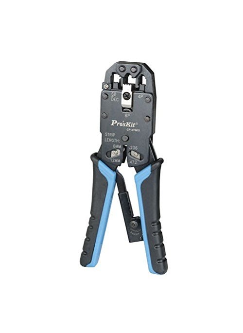 Pro'skit Proskit CP-376KX Steel Professional Modular Crimps Strips and Cuts Tool (200mm), (Blue)  - Image 3