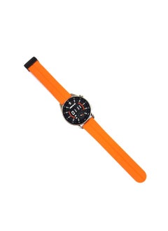 Generic 20mm Silicone Strap With Magnetic Folding Buckle  For Amazfit GTS 4 Mini - Bip 3 - GTS 2 Mini- Amazfit GTS 2-Amazfit GTS 4 Orange  - Image 2