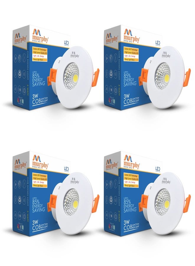 Murphy 3W LED COB Down Light - Recess (Red, Pack of 4) - Image 1