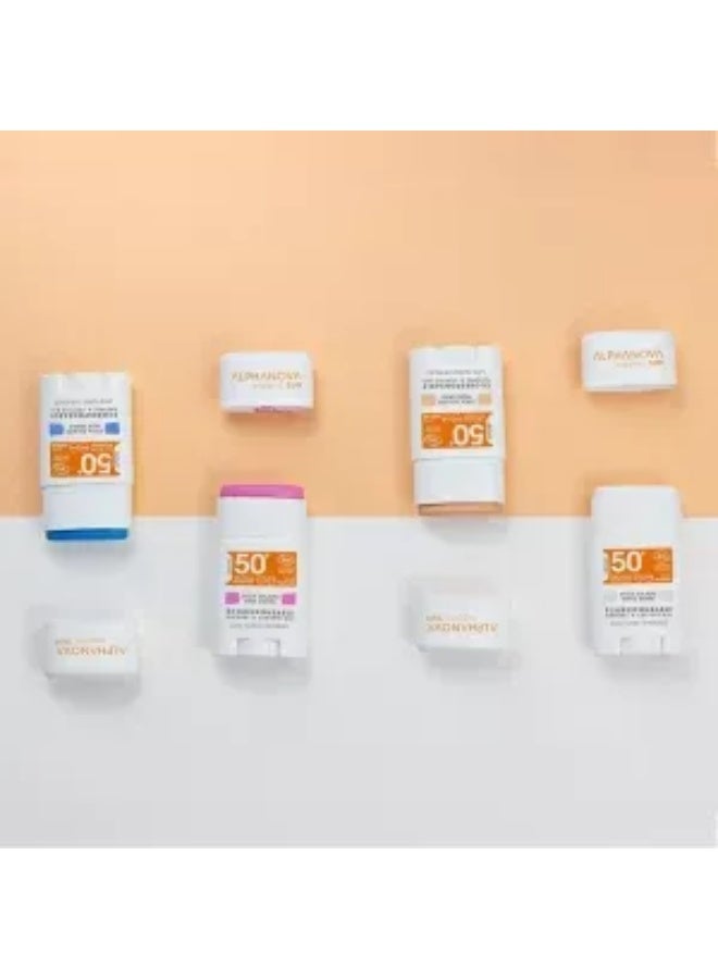 Alphanova Sun Face Pink Coral Sun Stick SPF50+ Organic 12g - Image 3