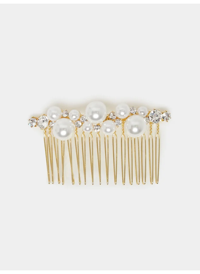 ستايلي Styli Faux Pearl Embellished Hair Clip