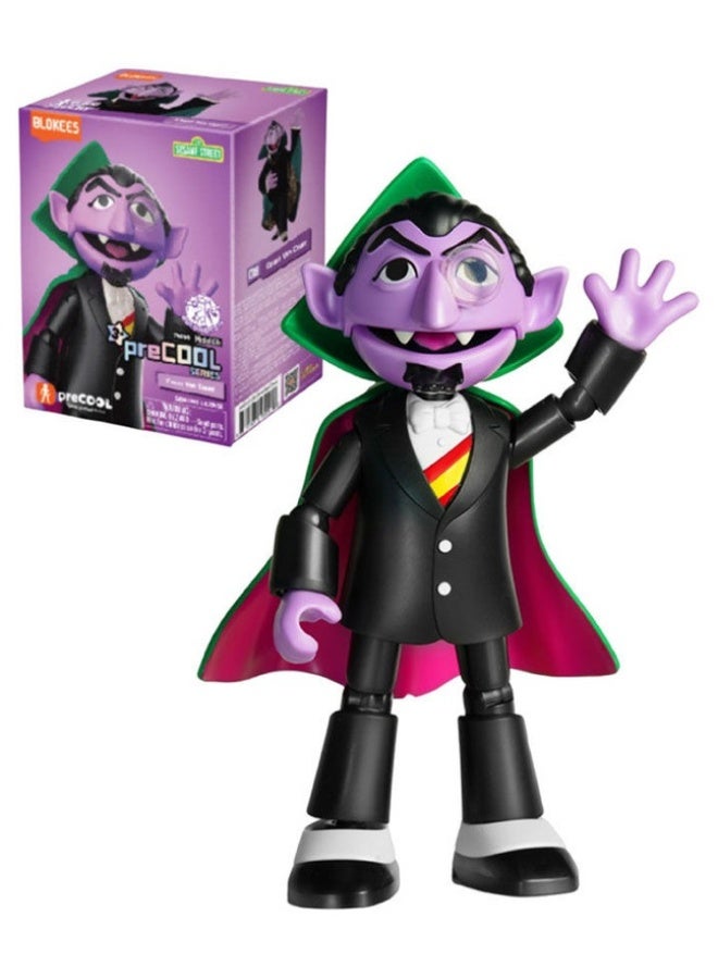 Blokees Sesame Street Count von Count | PreCool Series Buildable Action Figure | Poseable Model Kit Toy | Collectible Educational Gift for Kids Ages 3+ - Image 1
