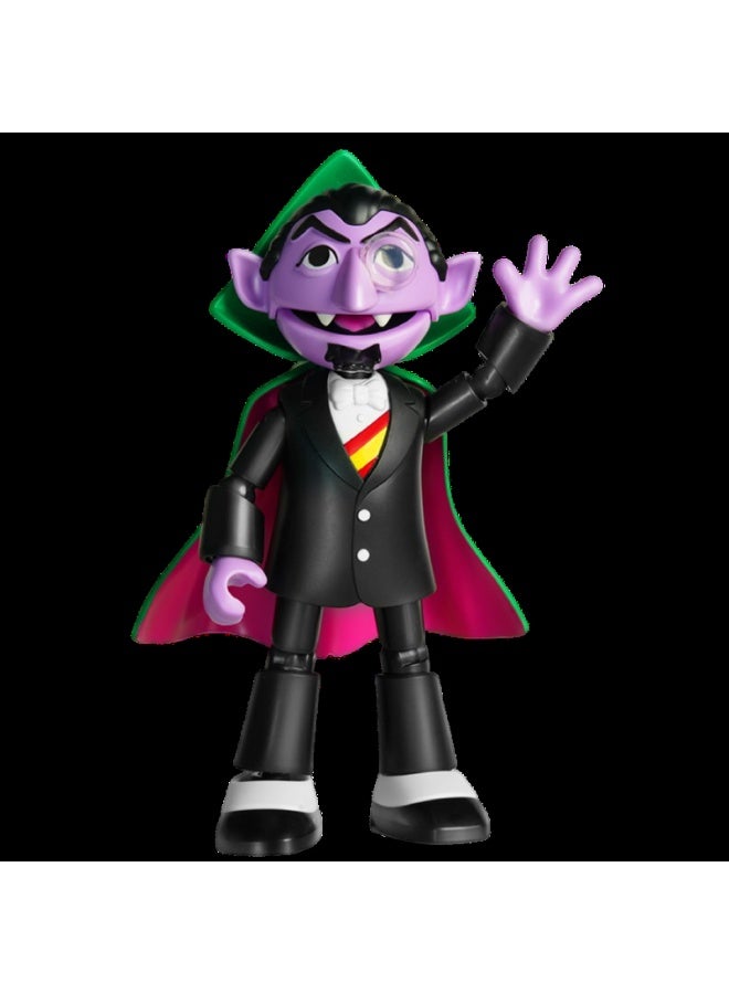 Blokees Sesame Street Count von Count | PreCool Series Buildable Action Figure | Poseable Model Kit Toy | Collectible Educational Gift for Kids Ages 3+ - Image 4