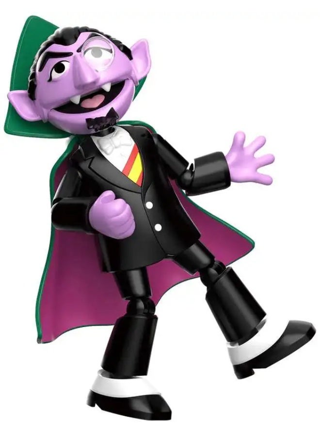 Blokees Sesame Street Count von Count | PreCool Series Buildable Action Figure | Poseable Model Kit Toy | Collectible Educational Gift for Kids Ages 3+ - Image 2