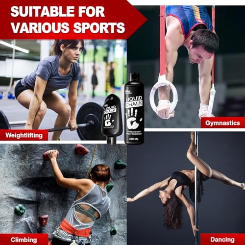 OUTTDOZ Pro Grade Liquid Chalk Mess-Free Gym Chalk for Weightlifting, Gymnastics, Rock Climbing, Dancing, Dries in Seconds. Package May Vary. 2 oz - 2 Pack - Image 5