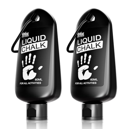 OUTTDOZ Pro Grade Liquid Chalk Mess-Free Gym Chalk for Weightlifting, Gymnastics, Rock Climbing, Dancing, Dries in Seconds. Package May Vary. 2 oz - 2 Pack - Image 1