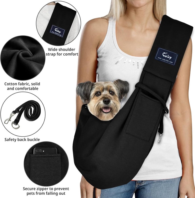 CUBY Summer Pet Carrier Sling for Dogs, Small Dogs, Cats - Single Shoulder Pet Bag for Travel, Dog Carrier Bag - Image 5