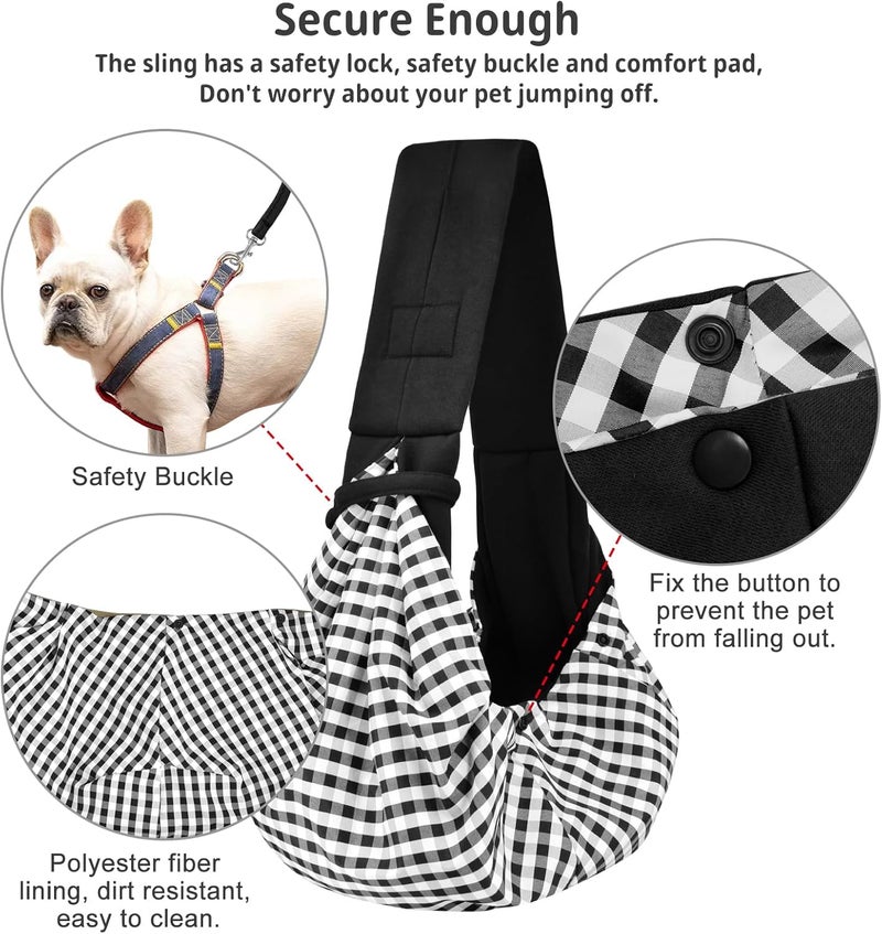 CUBY Summer Pet Carrier Sling for Dogs, Small Dogs, Cats - Single Shoulder Pet Bag for Travel, Dog Carrier Bag - Image 3