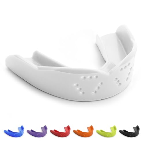 SISU 3D Youth Mouthguard, Snow White - Pre-Formed, Easy Fit Protection for Lacrosse, Football, Hockey, Team Sports - Remoldable Up to 20 Times - Non Toxic - Image 1