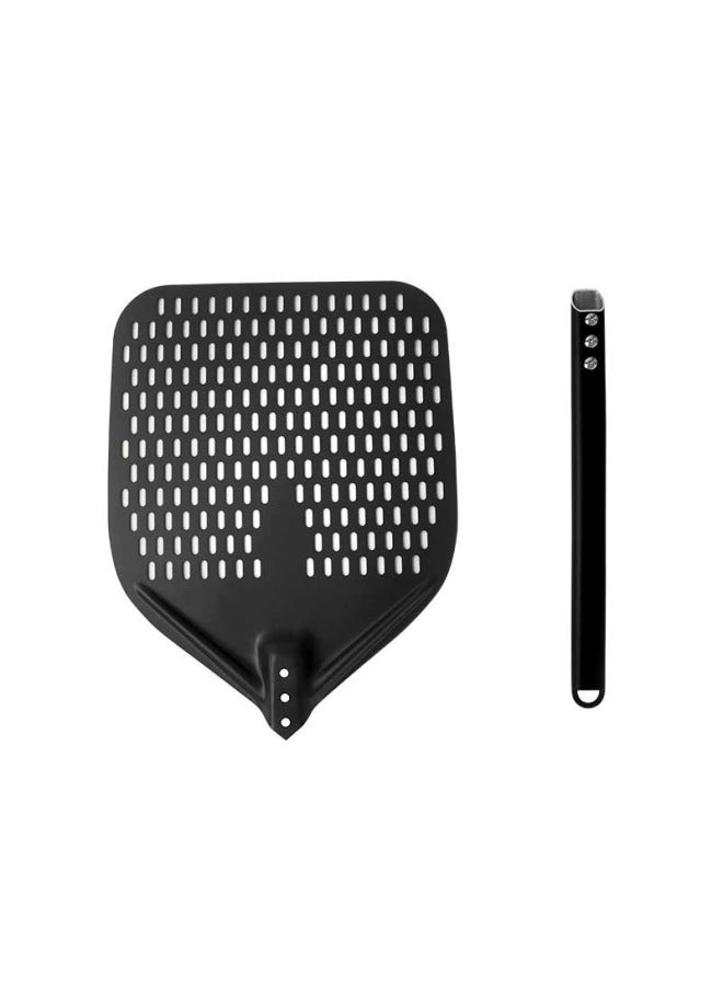 Aluminum 12 Inch 14 Inch Large Cake Shovel Baking Tools Pizza Transfer Shovel Pizza Shovel Oven Special-Specifications:12 Inch-Color:Black  - Image 1