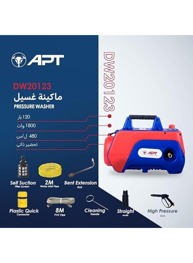 Apt 120 Bar Pressure Washer 1800W - Image 1