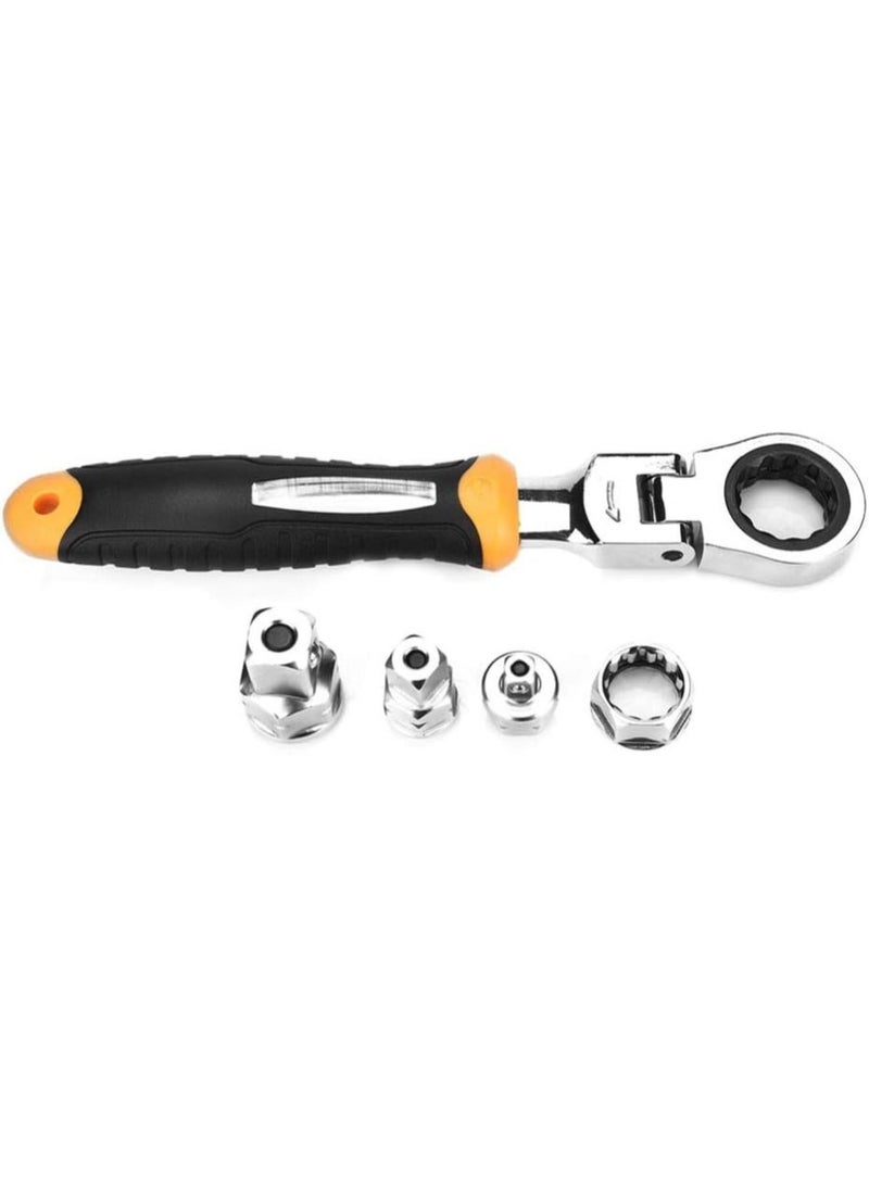 GGOOT DIY & Tools/Hardware Multifunction Universal Ratchet Wrench Adjustable Grip Wrench Set Ratchet Wrench Spanner Hand Tools Combination Wrench - Image 4