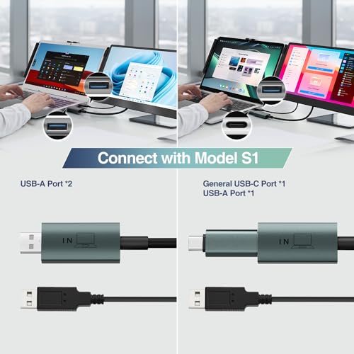 Teamgee USB Data to Video Conversion Hub, HD Video Transfer Cable for Laptops with One Or No HDMI Port, Supports M1/M2/M3 MacBook Air/Pro and Windows-based Devices, Driver Installation Required - Image 3