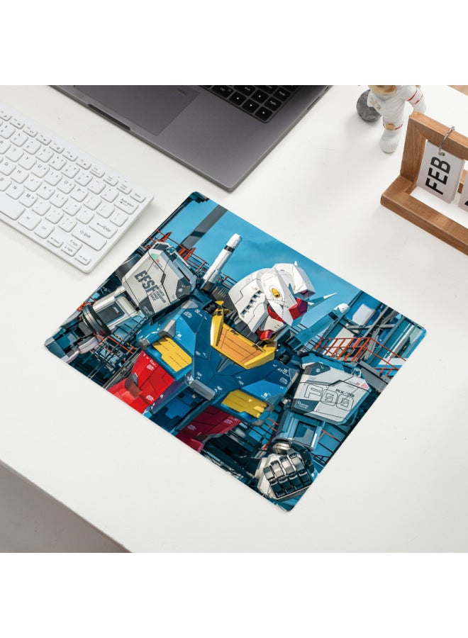 Gundam Cartoon Mouse Pad Game Mat Small Computer Table Mat Precision Lock Edge Desk Mat Mat-Color:300*250*2mm-Pattern:F-A5-20  - Image 1