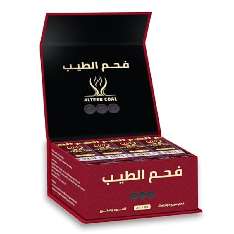 طايب فحم سريع الاشتعال للعود والبخور، 80 قرصًا - Image 4